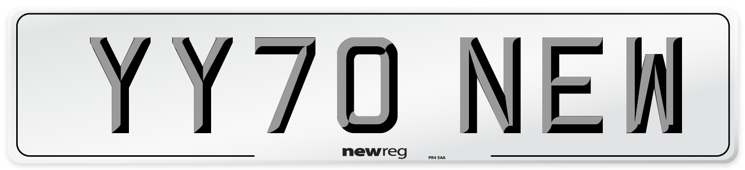YY70 NEW Number Plate from New Reg